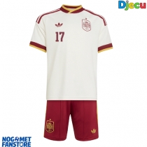 Španjolska Nico Williams #17 Gostujuci Dres za djecu SP 2026 Kratak Rukav (+ Kratke hlače)